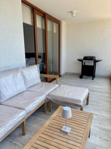 Departamento nuevo, amoblado, gran vista al mar, a pasos de la playa