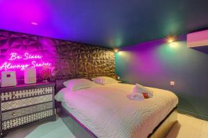 Appartements Secret Loft - Au coeur de Lyon avec home cinema & clim : photos des chambres