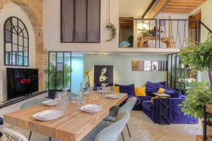 Appartements Secret Loft - Au coeur de Lyon avec home cinema & clim : photos des chambres