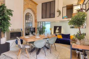 Appartements Secret Loft - Au coeur de Lyon avec home cinema & clim : photos des chambres