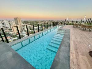 Flat Alto e Completo Com linda Vista da Cidade