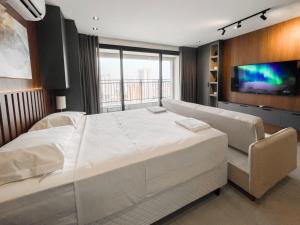 Flat Alto e Completo Com linda Vista da Cidade