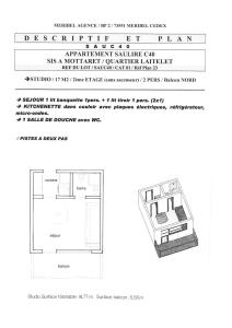 Résidence La Saulire - Studette pour 2 personnes à Meribel Mottaret dans le quartier du Laitelet, au pied des pistes MAE-2158