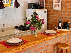 Chalé com lareira pertinho de Monte Verde