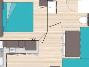 Mobil-home cosy avec terrasse à Royan - API-1-52-317