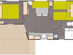 Campings Mobil-home confortable avec terrasse a Saint-Maime - API-1-52-552 : photos des chambres