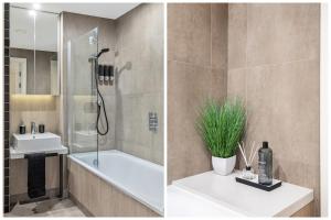 Chic Luxury Apt Gym Balcony 5min to Stadium & Tube