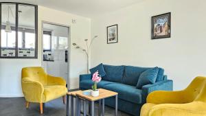 Maisons de vacances 3star 1950s house, 3 bedrooms, 6 people, walk to beach center : photos des chambres