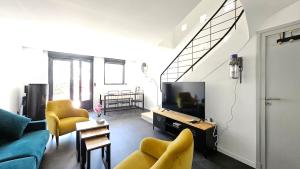 Maisons de vacances 3star 1950s house, 3 bedrooms, 6 people, walk to beach center : photos des chambres