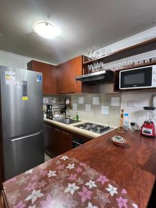 Apartamento en Santiago ,centro histórico, Dos Dormitorios, Cocina, Lavadora, WiFi y Home Office Cerca Metro Santa Ana