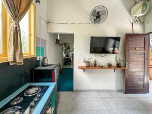 Central 1BR Studio with Shared Pool, Fitness and private Kitchen in Canggu