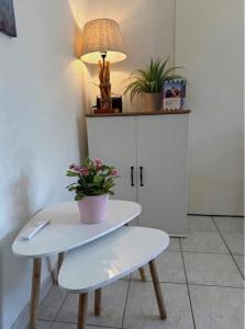 Maisons de vacances L-ALOUETTE maison 4/5pers PISCINE/MER Cabourg a pied : photos des chambres