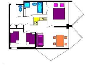 Appartements Appartement 3 pieces 8 couchages proche des pistes a Vars Les Claux - FR-1-330B-222 : photos des chambres