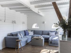 Luxuriously restored farmhouse with trendy interior close to sea and forest