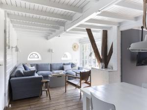 Luxuriously restored farmhouse with trendy interior close to sea and forest