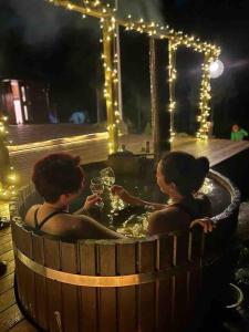 Nordic Sauna Retreat with Hot Tub