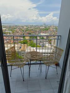 City & Sea View Condo with Balcony Near Ayala