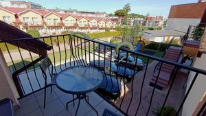 Delfin -przy plaży, widok na morze