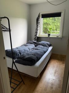 House in beautiful nature with field view