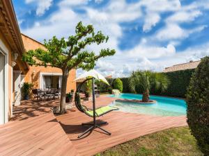 Villas Villa in Rodilhan with Private Heated Pool : photos des chambres