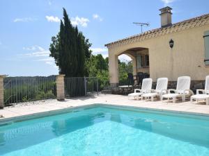 Quiet holiday home in Les Vans with pool