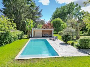 Maisons de vacances Elegante villa en pierre pres de Saint-Emilion : photos des chambres