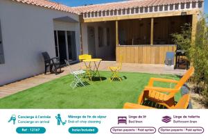 Maisons de vacances 240m des plages - Maison avec jardin pour 12 : photos des chambres