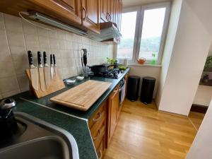 Moderný apartmán s krbom