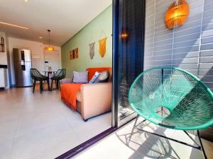 Apartamento 2 quartos com piscina ao lado do mar conforto e localização