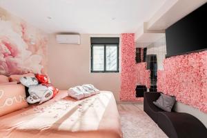 Appartements Beige Hospitalite - Rose - Love room : photos des chambres
