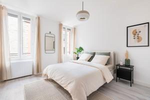 Appartements Beige Hospitalite - Melisse Elegance et Securite au Coeur de Saint-Etienne : photos des chambres