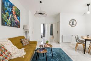 Appartements Beige hospitalite - Capucine - Floral charmant chaleureux wifi Netflix : photos des chambres