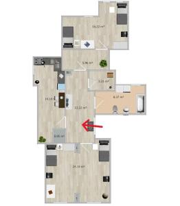 2 Zimmer, Küche, Bad - Monteurszimmer und Dienstwohnung im Boardinghaus Heide