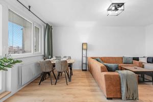 City Glow Apartment with Balcony