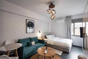 Stylish studio with cozy balcony