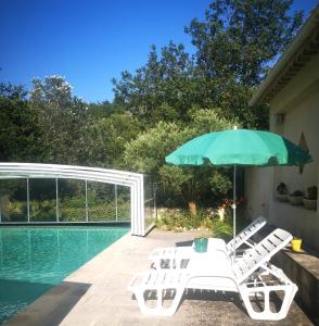Appartements Gite la glycine avec piscine au mas de Saint Jean : photos des chambres