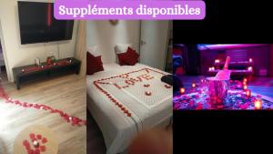 Appartements PrivateSpa Love Room Jacuzzi & Terrasse - Nuit insolite en tete a tete : photos des chambres