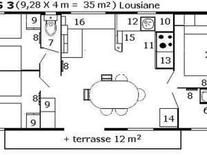 Campings Confortable Mobil Home 6 personnes avec terrasse a Meyrueis - API-1-52-342 : photos des chambres
