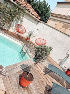 Maisons de vacances Duplex, hyper-central - piscine privee - garage : photos des chambres