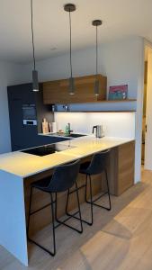 Spacious apartment with lake view and garden