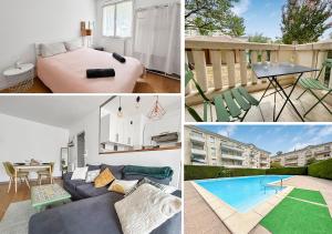 Séjour tranquille avec Piscine, proche Bordeaux
