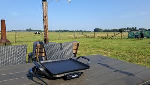 Glamping tent met privé sanitair