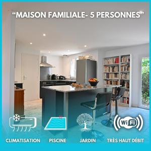 Maisons de vacances Villa *La Bibliotheque*Piscine*Climatisee : photos des chambres