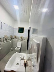 AC Double bed with private bathroom
