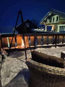 Cabin with the view of Northen light