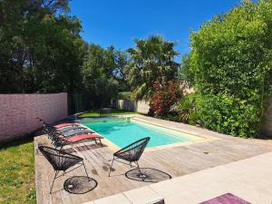 Villas Calme, jardin, ensoleille, piscine a 10 mn d- Aix : photos des chambres