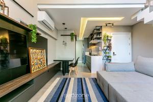 Apto cond. c piscina e acad. 350m da praia JPR212