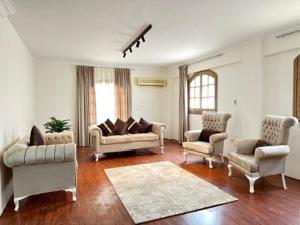 Relaxing Garden View 3BR Spacious Apartment in New Cairo