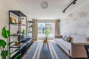 Departamento familiar con terraza en Providencia