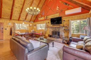 Game Room & 2 Decks: Walkable Lake Arrowhead Cabin